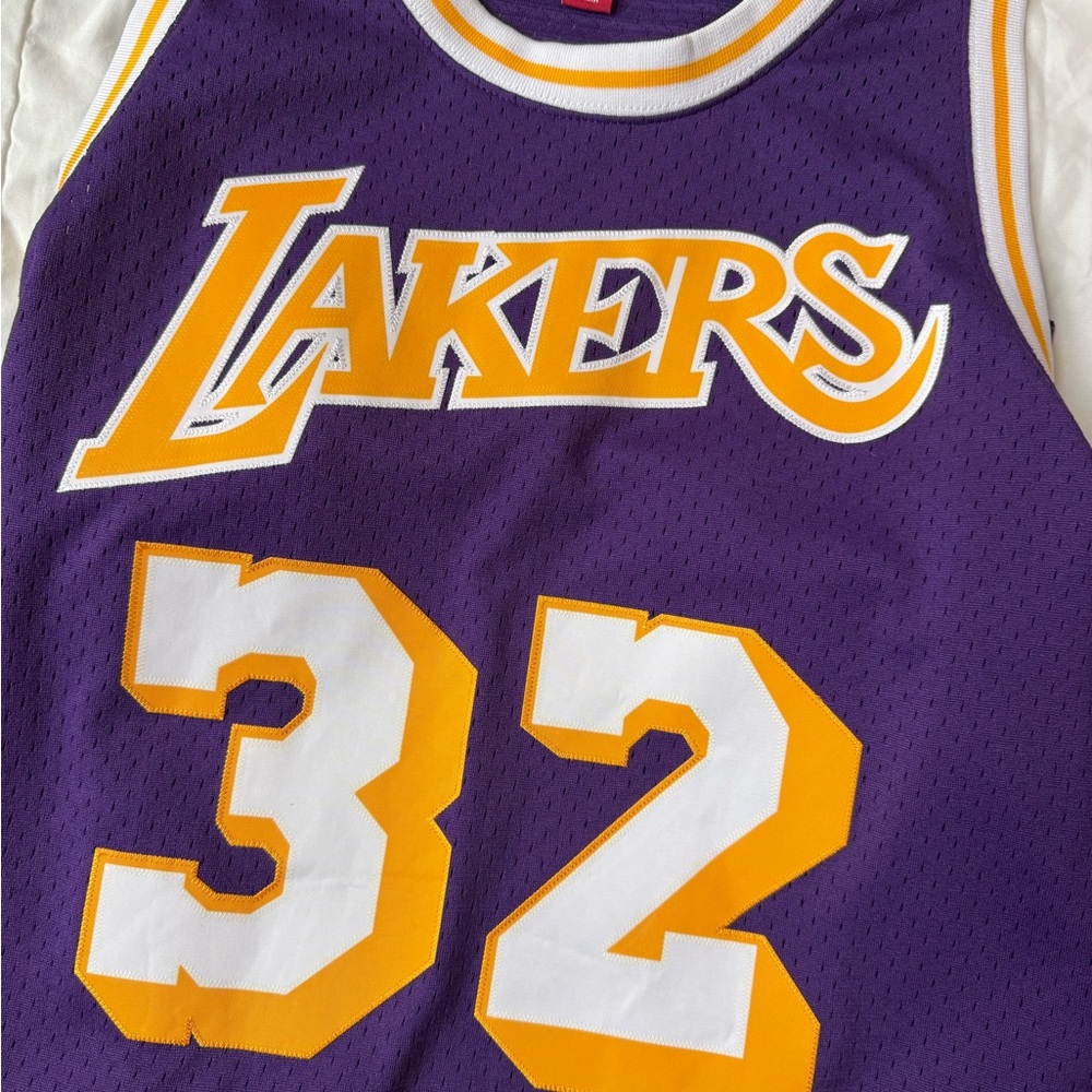 Mitchell & Ness Magic Johnson Purple Jersey